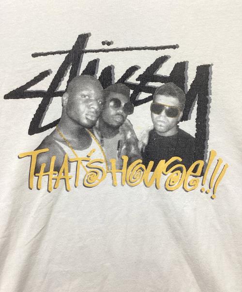 stussy（ステューシー）stussy (ステューシー) FAITH (フェイス) THAT'S HOUSE TEE / ザッツハウス　Tシャツ ホワイト サイズ:XLの古着・服飾アイテム