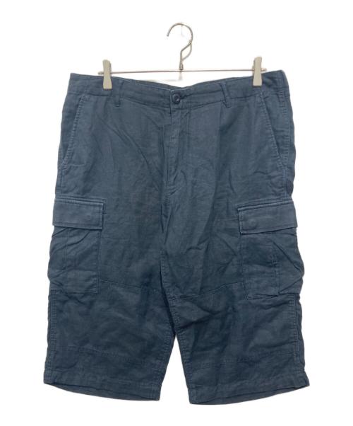 stussy（ステューシー）stussy (ステューシー) リネンハーフパンツ ネイビー サイズ:W36の古着・服飾アイテム