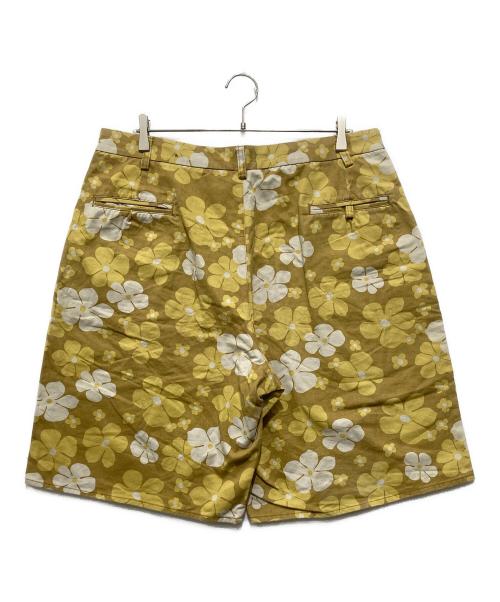 stussy（ステューシー）stussy (ステューシー) フラワーパターンハーフパンツ イエロー サイズ:36の古着・服飾アイテム