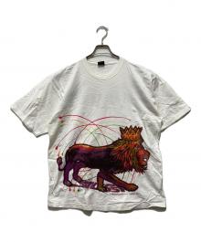 stussy（ステューシー）の古着「ドローイングライオンTシャツ」｜ホワイト