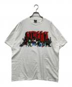 stussyステューシー）の古着「CUSTOMADE TODD JAMES カスタムメイド トッドジェームス グラフィックTシャツ」｜ホワイト