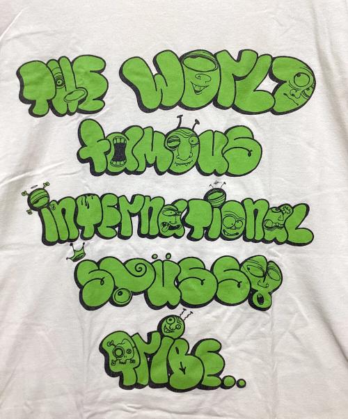 stussy（ステューシー）stussy (ステューシー) レタリングTシャツ / プリントTシャツ / THE WORLD FAMOUS INTERNATIONAL STUSSY TRIBE ホワイト サイズ:XLの古着・服飾アイテム