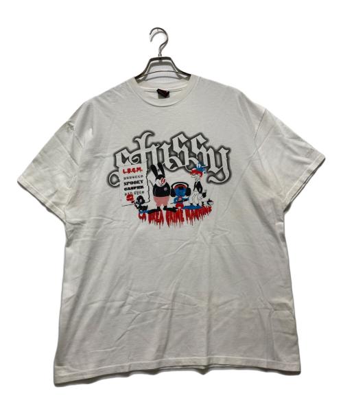 stussy（ステューシー）stussy (ステューシー) SPOOKY CASPER プリントTシャツ / キャラクタープリントTシャツ ホワイト サイズ:XLの古着・服飾アイテム