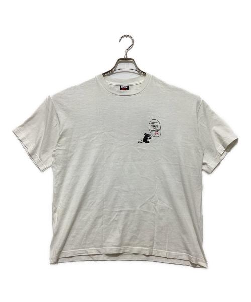stussy（ステューシー）stussy (ステューシー) ラットパトロールTシャツ ホワイト サイズ:XLの古着・服飾アイテム