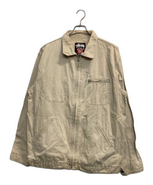 stussy（ステューシー）stussy (ステューシー) ワークジャケット ベージュ サイズ:ＸＬの古着・服飾アイテム