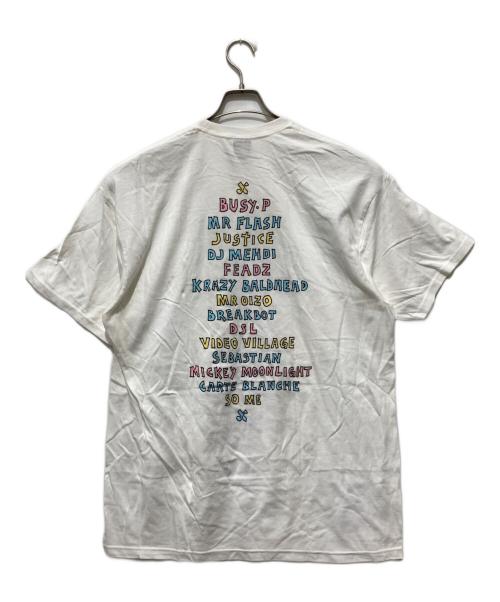 stussy（ステューシー）stussy (ステューシー) ED BANGER RECORDS Cats Tシャツ ホワイト サイズ:XLの古着・服飾アイテム