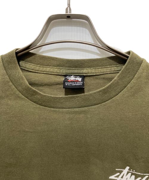 stussy（ステューシー）stussy (ステューシー) スカルプリントTシャツ / プリントTシャツ グリーン サイズ:XLの古着・服飾アイテム