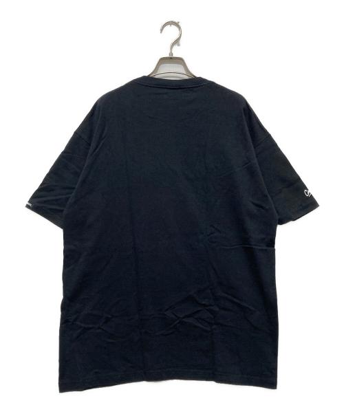 stussy CUSTOMADE（ステューシー）stussy CUSTOMADE (ステューシー) CRASH (クラッシュ) ドローイングプリントTシャツ / プリントTシャツ ブラック サイズ:XLの古着・服飾アイテム