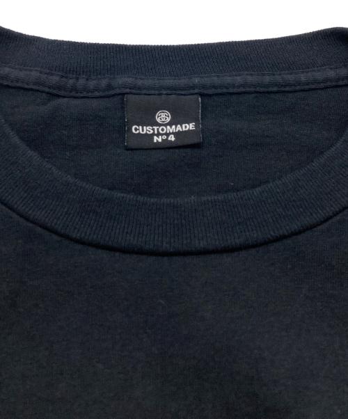 stussy CUSTOMADE（ステューシー）stussy CUSTOMADE (ステューシー) CRASH (クラッシュ) ドローイングプリントTシャツ / プリントTシャツ ブラック サイズ:XLの古着・服飾アイテム