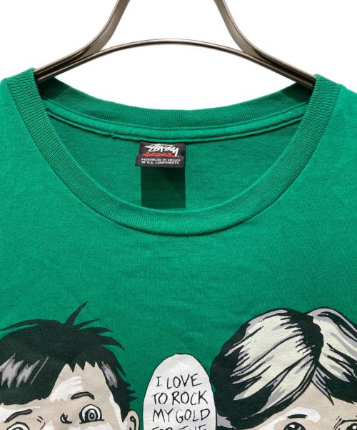 stussy（ステューシー）stussy (ステューシー) POUND (パウンド) キッズTシャツ グリーン サイズ:XXLの古着・服飾アイテム