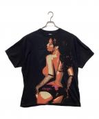 stussyステューシー）の古着「ネイキッドTシャツ / プリントTシャツ」｜ブラック