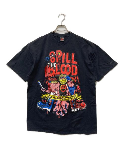 stussy（ステューシー）stussy (ステューシー) SPILL THE BLOOD プリントTシャツ ブラック サイズ:XLの古着・服飾アイテム
