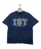 stussyステューシー）の古着「ISTプリントTシャツ」｜ブルー