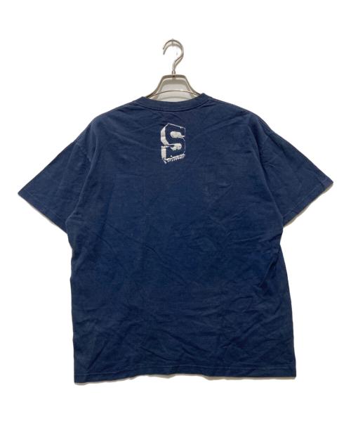 stussy（ステューシー）stussy (ステューシー) ISTプリントTシャツ ブルー サイズ:XLの古着・服飾アイテム
