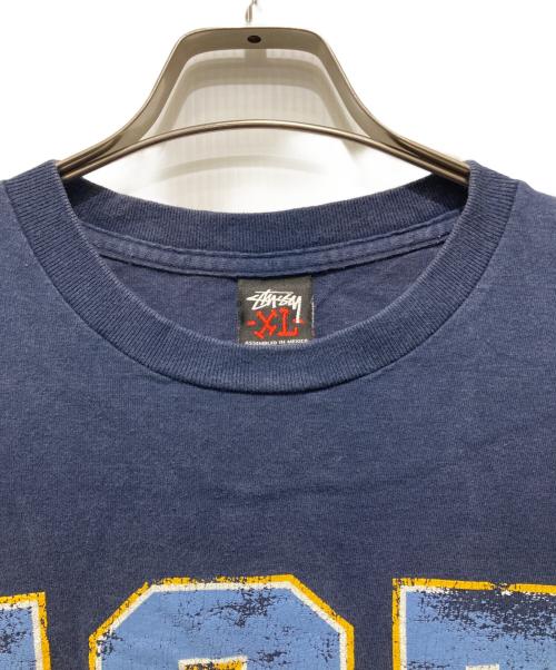 stussy（ステューシー）stussy (ステューシー) ISTプリントTシャツ ブルー サイズ:XLの古着・服飾アイテム