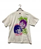 stussyステューシー）の古着「ベイビープリントTシャツ」｜ホワイト