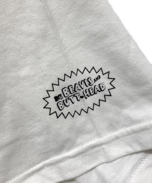 stussy（ステューシー）stussy (ステューシー) BEAVIS AND BUTTHEAD プリントTシャツ ホワイト サイズ:XLの古着・服飾アイテム
