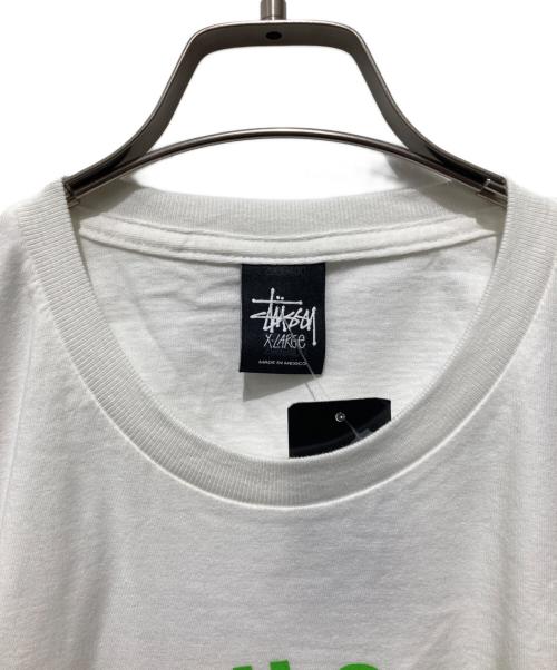 stussy（ステューシー）stussy (ステューシー) ラウンドロゴTシャツ ホワイト サイズ:XL 未使用品の古着・服飾アイテム