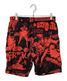 Vampirella by Hysteric Glamour（ヴァンピレラ バイ ヒステリックグラマー）の古着「The Essential Warren Years / ショートパンツ / ハーフパンツ」｜レッド×ブラック