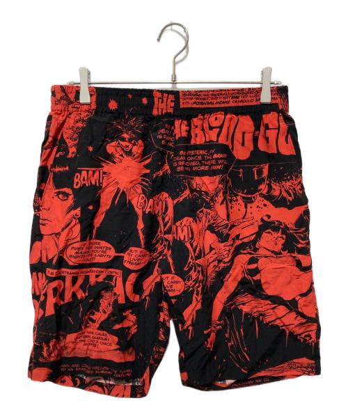 Vampirella by Hysteric Glamour（ヴァンピレラ バイ ヒステリックグラマー）Vampirella by Hysteric Glamour (ヴァンピレラ バイ ヒステリックグラマー) The Essential Warren Years / ショートパンツ / ハーフパンツ レッド×ブラック サイズ:Lの古着・服飾アイテム
