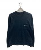 COMME des GARCONS HOMMEコムデギャルソン オム）の古着「長袖カットソー」｜ブラック