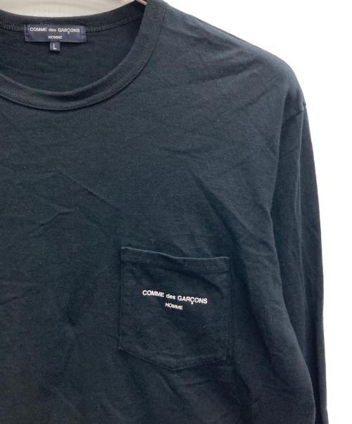 COMME des GARCONS HOMME（コムデギャルソン オム）COMME des GARCONS HOMME (コムデギャルソン オム) 長袖カットソー ブラック サイズ:Lの古着・服飾アイテム