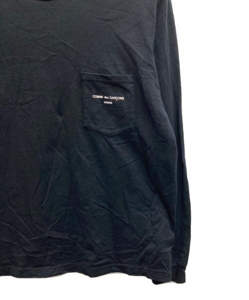 COMME des GARCONS HOMME（コムデギャルソン オム）COMME des GARCONS HOMME (コムデギャルソン オム) 長袖カットソー ブラック サイズ:Lの古着・服飾アイテム
