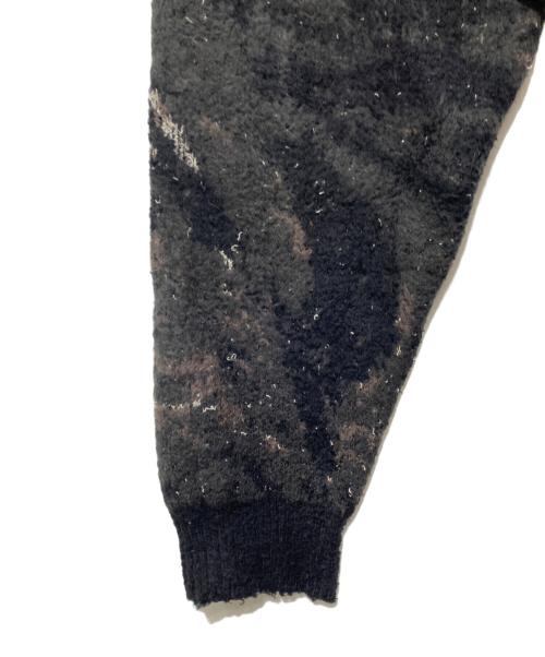 FACCIES（ファッチーズ）FACCIES (ファッチーズ) Marble pt shaggy cardigan マーブルプリントシャギーカーディガン ブラウン サイズ:2の古着・服飾アイテム