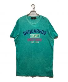 DSQUARED2（ディースクエアード）の古着「染加工 Tシャツ」｜グリーン