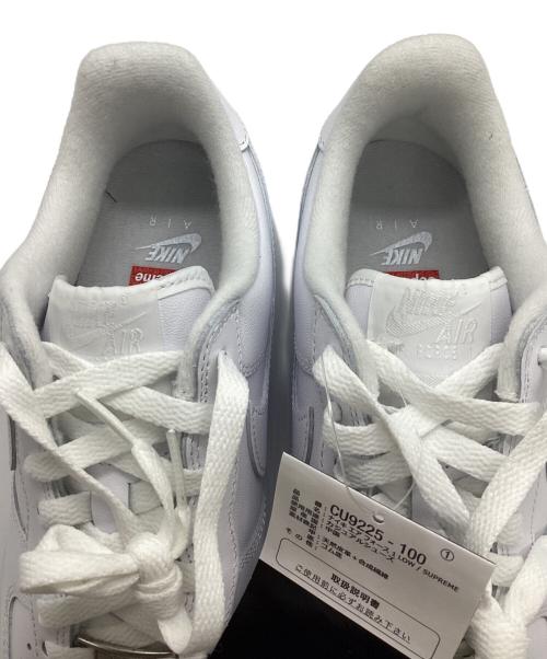 NIKE（ナイキ）NIKE (ナイキ) SUPREME (シュプリーム) AIR FORCE 1 LOW/SUPREME エアフォースワン ホワイト サイズ:24.5cmの古着・服飾アイテム