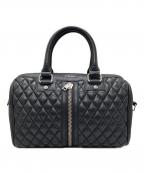 DIESELディーゼル）の古着「ミニボストンショルダーバッグ / 2WAYバッグ」｜ブラック