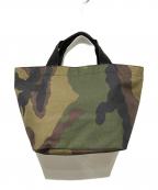 Herve Chapelierエルベシャプリエ）の古着「トートバッグ」｜グリーンカモ