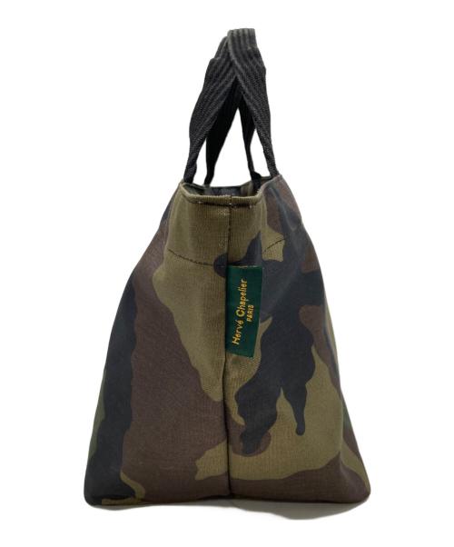 Herve Chapelier（エルベシャプリエ）Herve Chapelier (エルベシャプリエ) トートバッグ グリーンカモの古着・服飾アイテム