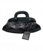 DOLCE & GABBANAドルチェ＆ガッバーナ）の古着「プレートチャーム付ハンドバッグ」｜ブラック