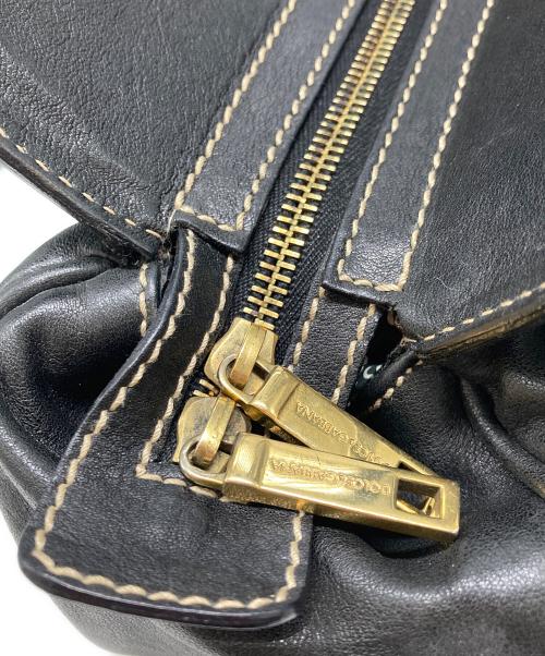 DOLCE & GABBANA（ドルチェ＆ガッバーナ）DOLCE & GABBANA (ドルチェ＆ガッバーナ) ハンドバッグ ブラック×ゴールド サイズ:OneSizeの古着・服飾アイテム