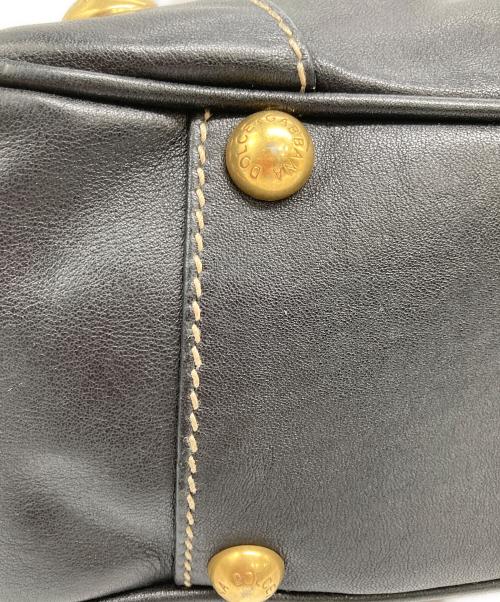 DOLCE & GABBANA（ドルチェ＆ガッバーナ）DOLCE & GABBANA (ドルチェ＆ガッバーナ) ハンドバッグ ブラック×ゴールド サイズ:OneSizeの古着・服飾アイテム