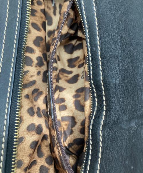 DOLCE & GABBANA（ドルチェ＆ガッバーナ）DOLCE & GABBANA (ドルチェ＆ガッバーナ) ハンドバッグ ブラック×ゴールド サイズ:OneSizeの古着・服飾アイテム