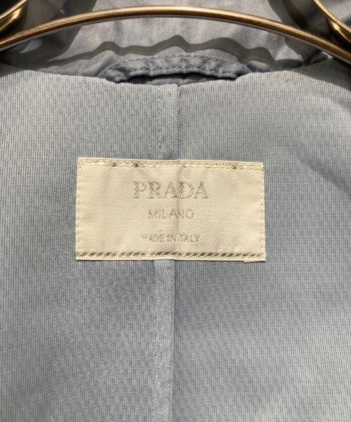 PRADA（プラダ）PRADA (プラダ) ナイロン切替ジャケット スカイブルー サイズ:Mの古着・服飾アイテム