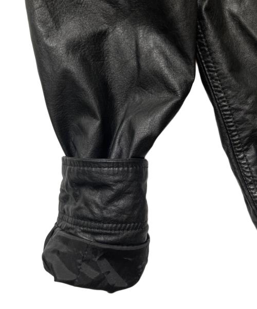 HARLEY-DAVIDSON（ハーレーダビッドソン）HARLEY-DAVIDSON (ハーレーダビッドソン) LEATHER SHIRTJACKET ブラック サイズ:Mの古着・服飾アイテム