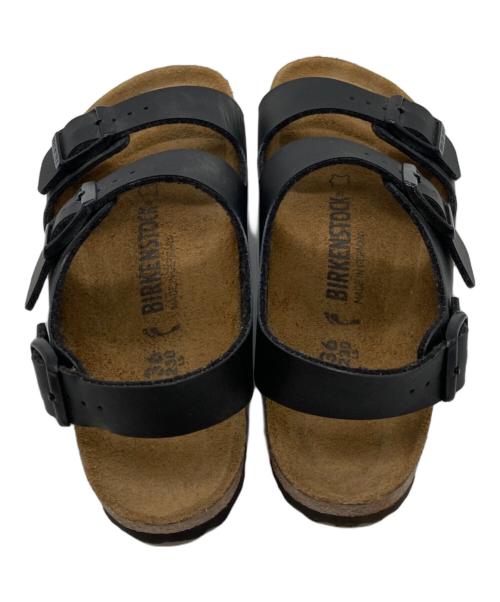 BIRKENSTOCK（ビルケンシュトック）BIRKENSTOCK (ビルケンシュトック) ミラノ ストラップサンダル ブラック サイズ:23cmの古着・服飾アイテム