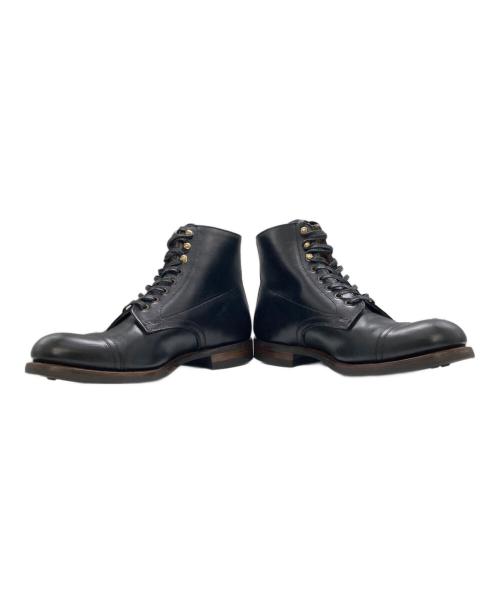 RRL（ダブルアールエル）RRL (ダブルアールエル) NEW LIVINGSTONE ニューリビングストーン レザーブーツ ブラック サイズ:9Dの古着・服飾アイテム