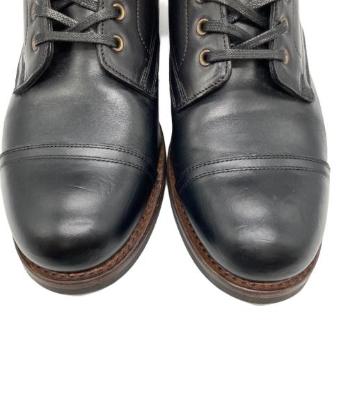 RRL（ダブルアールエル）RRL (ダブルアールエル) NEW LIVINGSTONE ニューリビングストーン レザーブーツ ブラック サイズ:9Dの古着・服飾アイテム