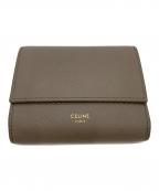 CELINEセリーヌ）の古着「スモール トリフォールドウォレット」｜グレー