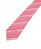 CHANELシャネル）の古着「コットンシルクストライプネクタイ」｜ピンク