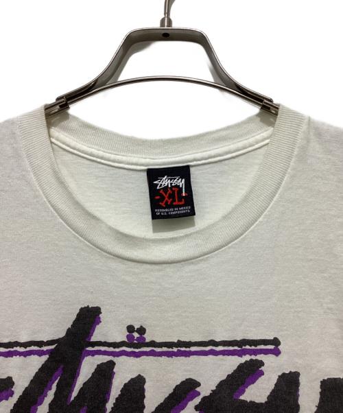 stussy（ステューシー）stussy (ステューシー) Old Skool Tee / / オールドスクールTシャツ ホワイト サイズ:XLの古着・服飾アイテム