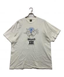 stussy×NEIGHBORHOOD（ステューシー×ネイバーフッド）の古着「25th Anniversary Handsign Tee / stussy × NEIGHBORHOOD プリントTシャツ」｜ホワイト