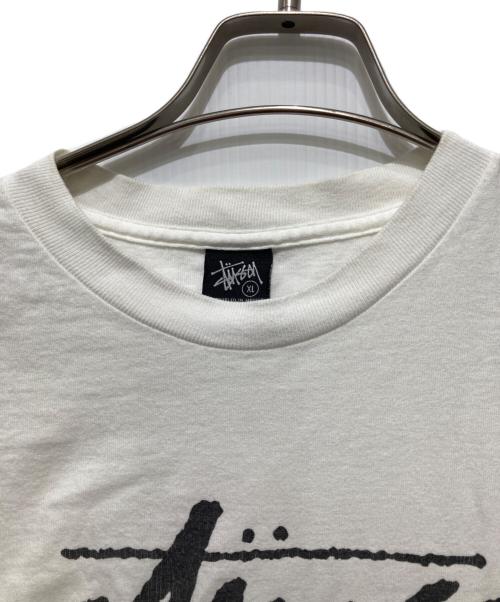 stussy（ステューシー）stussy (ステューシー) デニムスカルプリントT / プリントTシャツ ホワイト サイズ:XLの古着・服飾アイテム