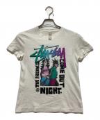 stussyステューシー）の古着「Tシャツ / プリントTシャツ」｜ホワイト