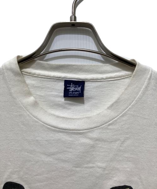 stussy（ステューシー）stussy (ステューシー) カモフラスカルTシャツ / プリントTシャツ ホワイト サイズ:XLの古着・服飾アイテム