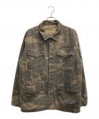 stussyステューシー）の古着「MFG カモフラミリタリージャケット」｜ブラウン
